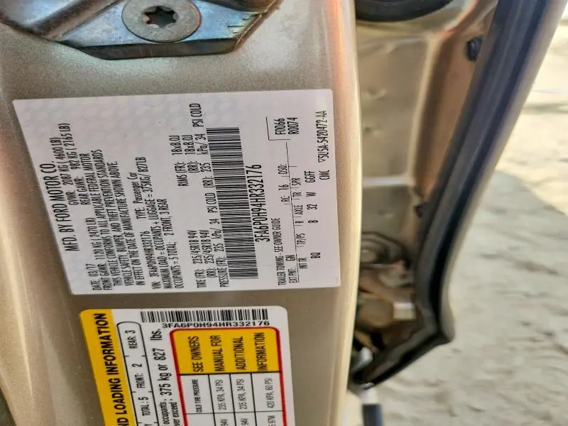 2017 FORD FUSION SE  