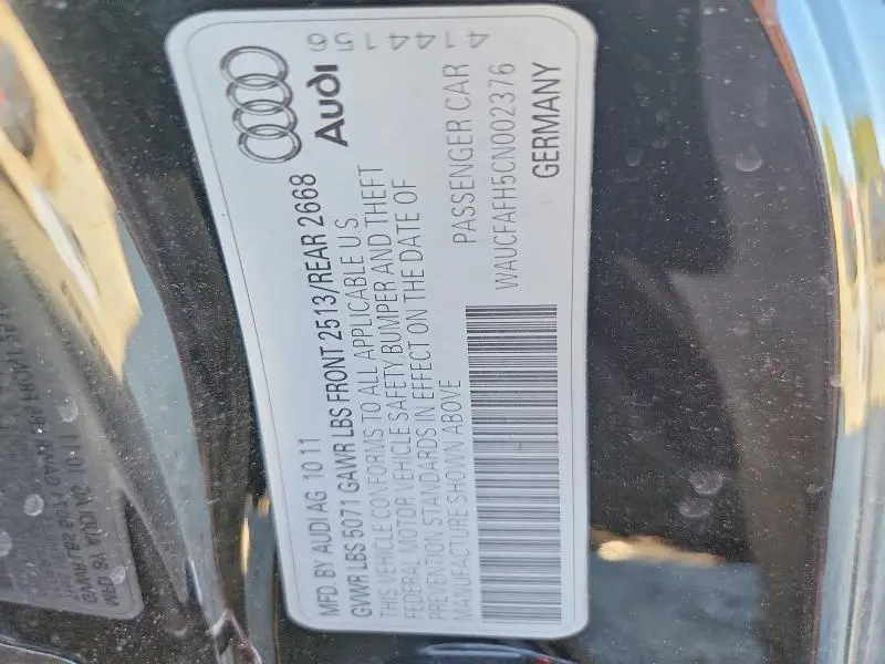 2012 AUDI A5 PREMIUM  
