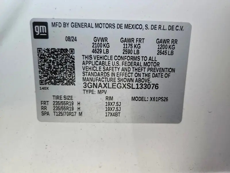 2025 CHEVROLET EQUINOX RS  