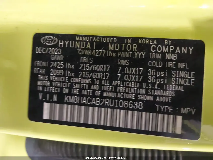 2024 HYUNDAI KONA SE