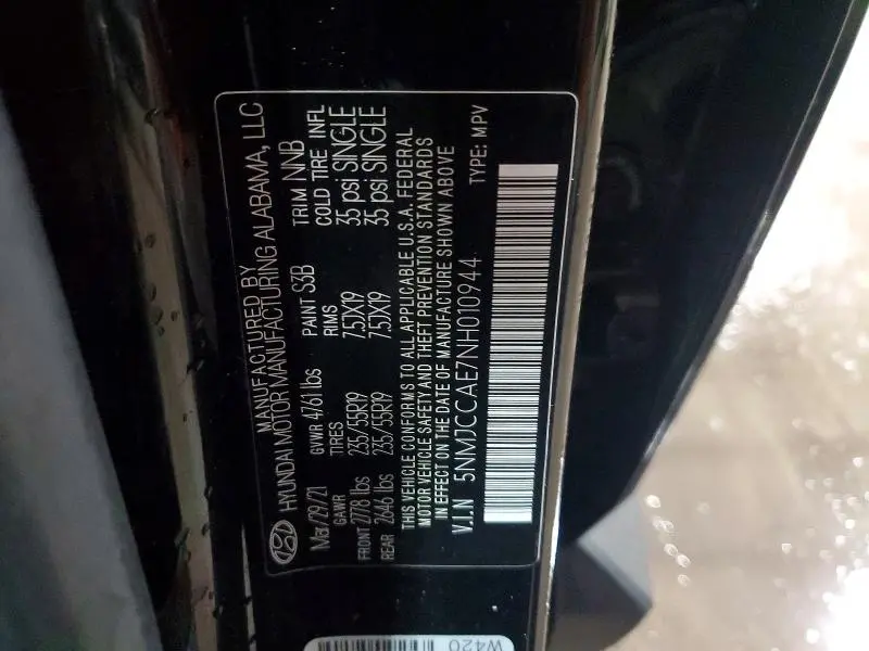 2022 HYUNDAI TUCSON SEL  