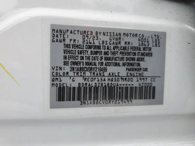 2024 NISSAN SENTRA SV  