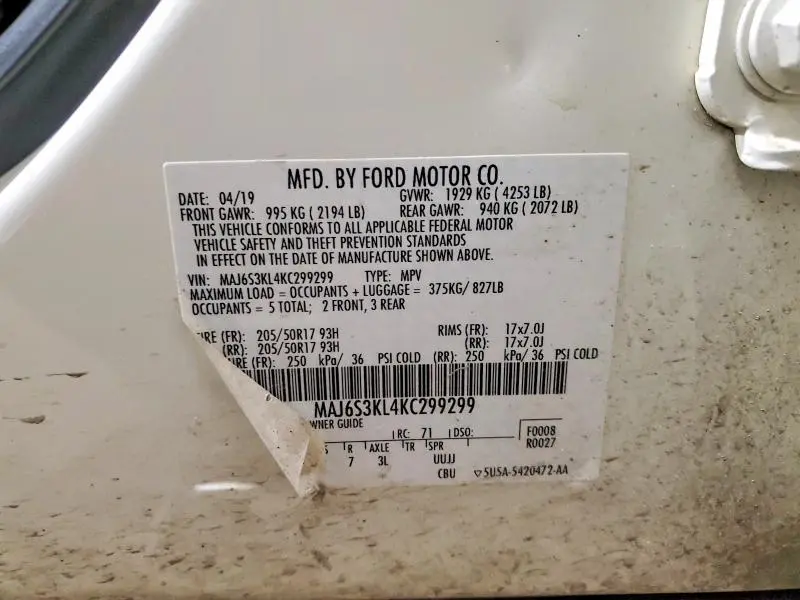2019 FORD ECOSPORT TITANIUM  