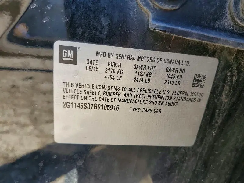 2016 CHEVROLET IMPALA LTZ  