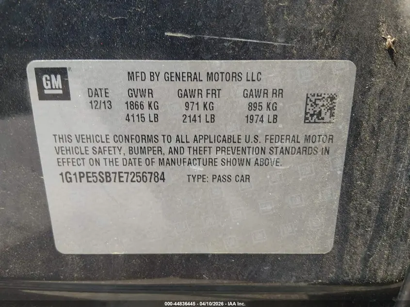2014 CHEVROLET CRUZE 2LT AUTO