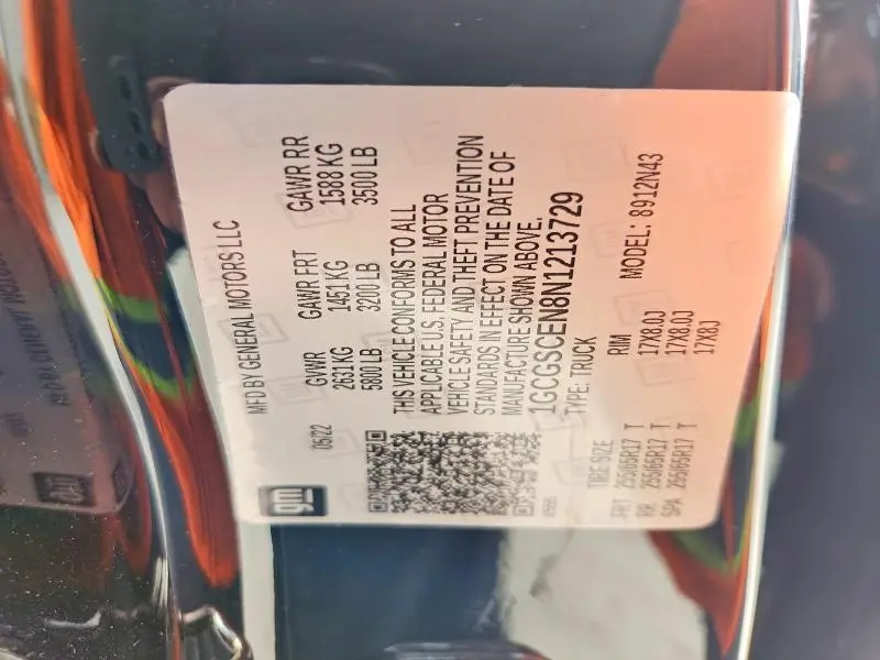 2022 CHEVROLET COLORADO LT  