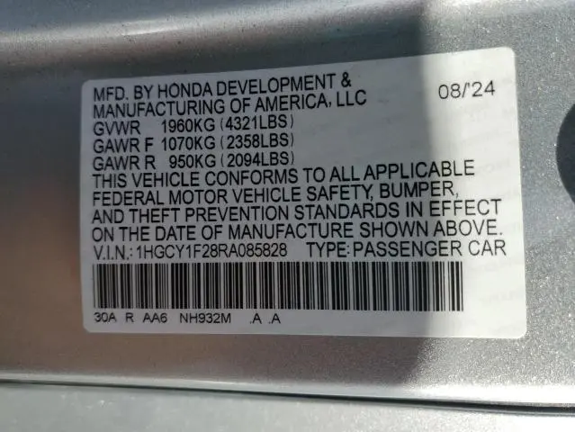 2024 HONDA ACCORD LX  
