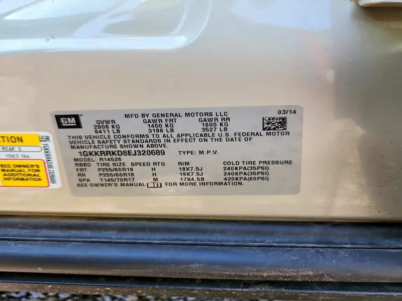2014 GMC ACADIA SLT-1  