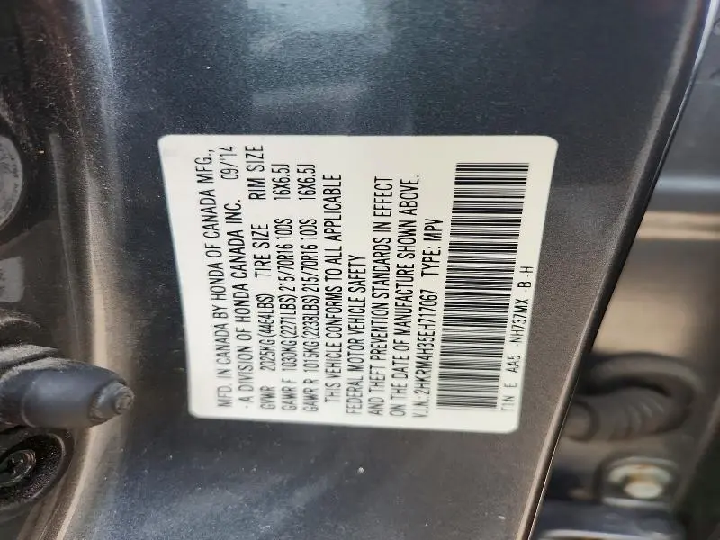 2014 HONDA CR-V LX  