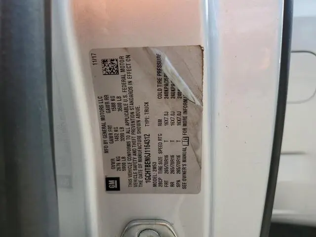 2018 CHEVROLET COLORADO   