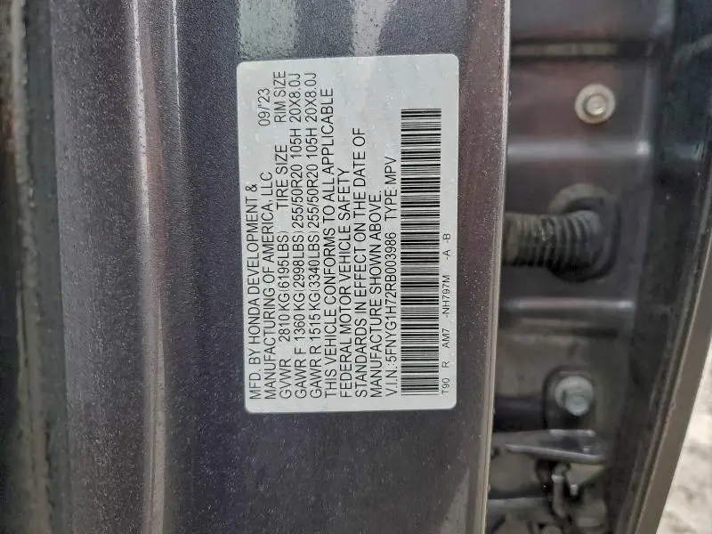 2024 HONDA PILOT TOURING  