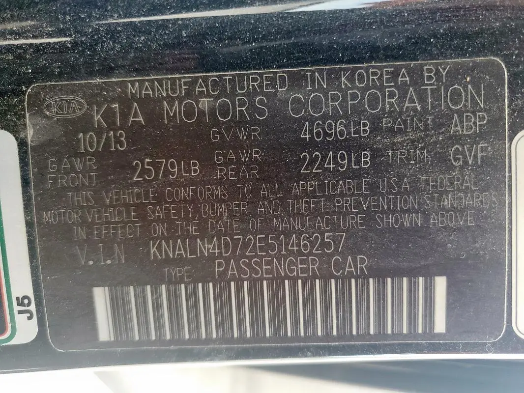 2014 KIA CADENZA PREMIUM  