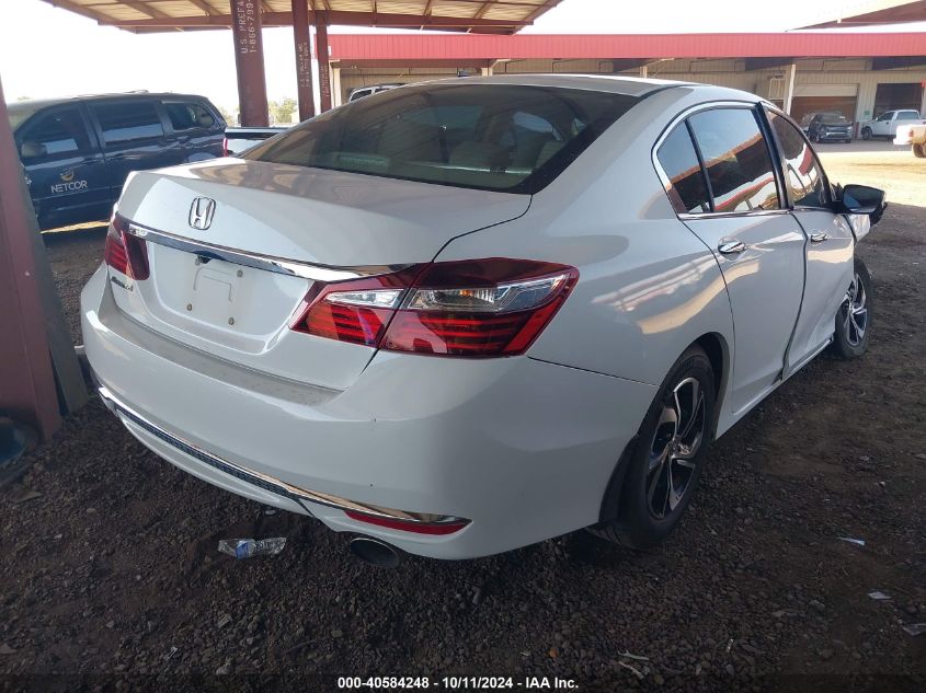 2016 HONDA ACCORD LX