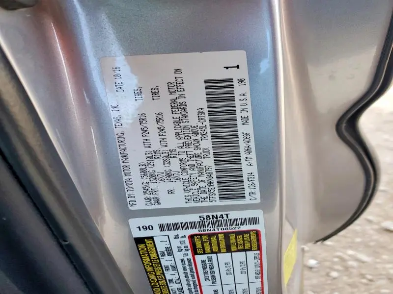 2017 TOYOTA TACOMA ACCESS CAB  