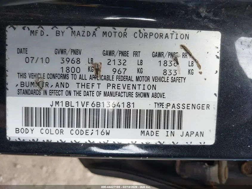 2011 MAZDA MAZDA3 I TOURING