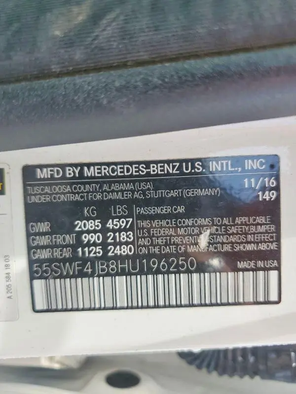 2017 MERCEDES-BENZ C 300  