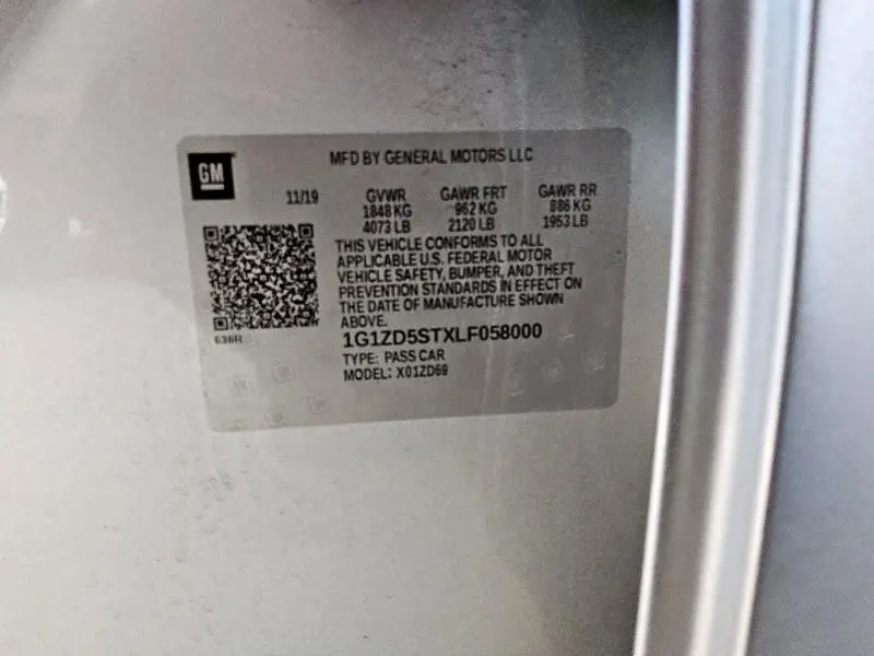 2020 CHEVROLET MALIBU LT  