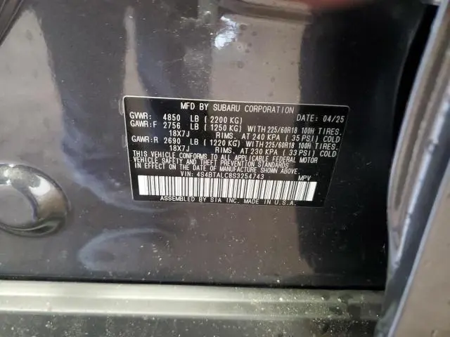 2025 SUBARU OUTBACK ONYX EDITION  