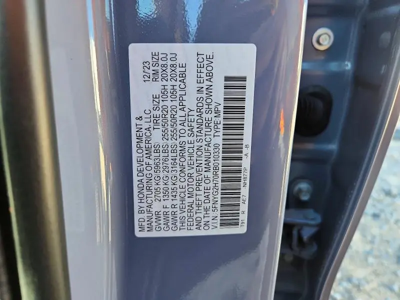 2024 HONDA PILOT TOURING  