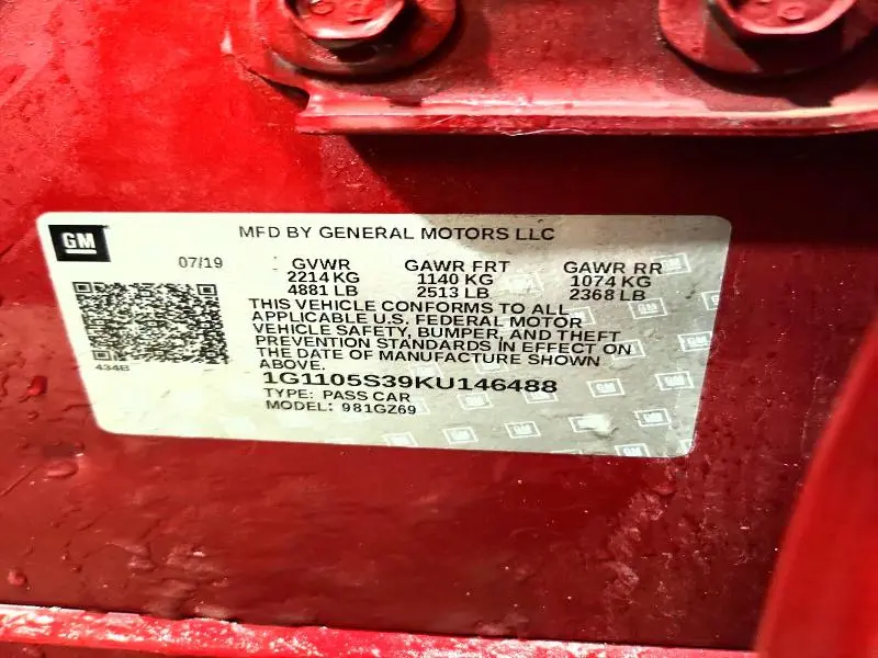 2019 CHEVROLET IMPALA PREMIER  