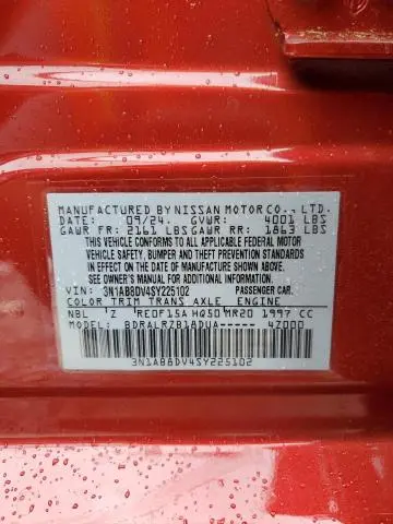 2025 NISSAN SENTRA SR  
