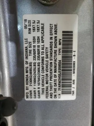 2018 HONDA CR-V EX  