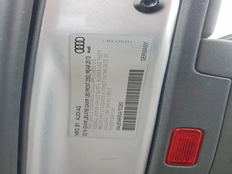 2018 AUDI A4 PREMIUM PLUS  