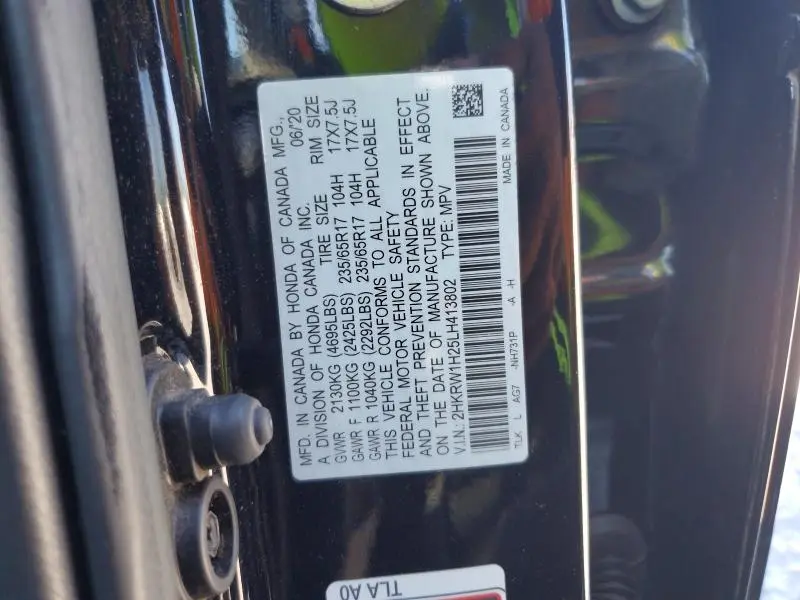 2020 HONDA CR-V LX  