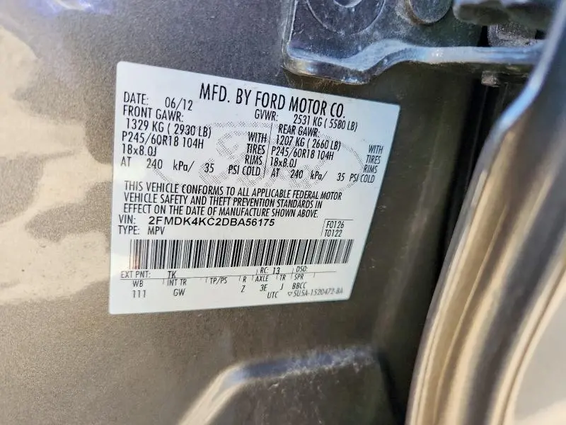 2013 FORD EDGE   