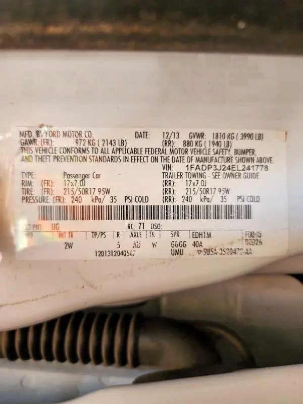 2014 FORD FOCUS TITANIUM  