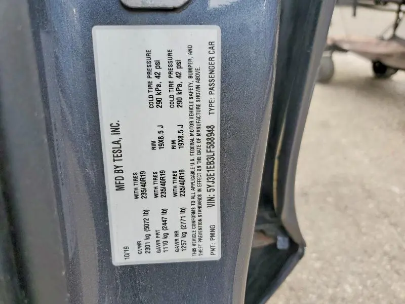 2020 TESLA MODEL 3   
