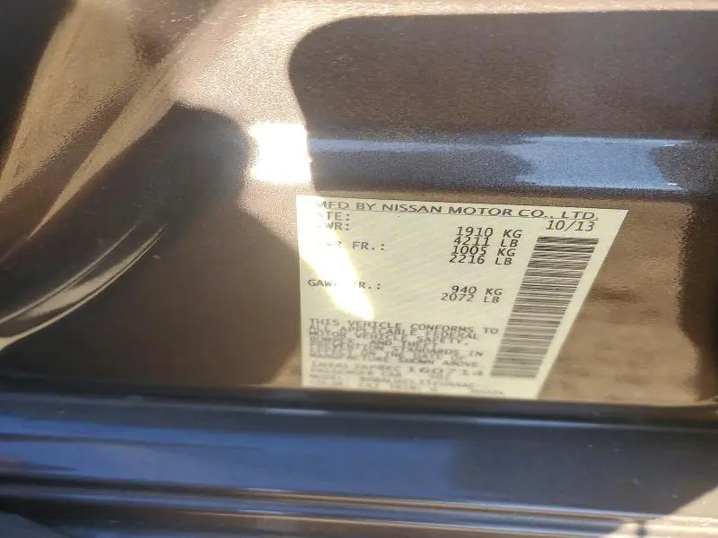 2014 NISSAN ALTIMA 2.5  