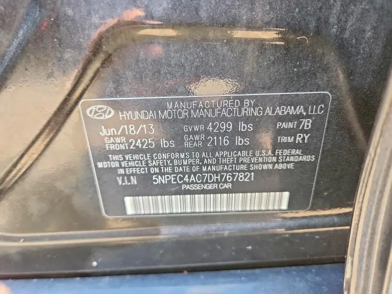 2013 HYUNDAI SONATA SE  