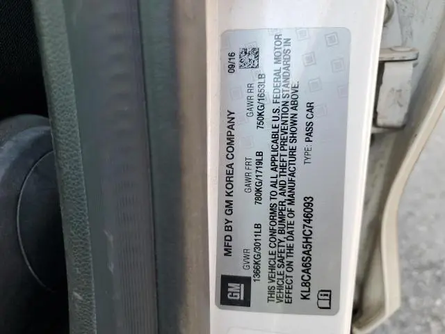 2017 CHEVROLET SPARK LS  