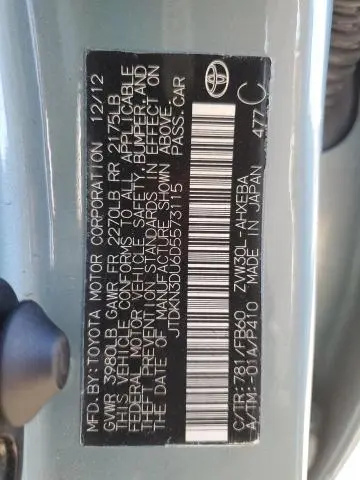 2013 TOYOTA PRIUS   