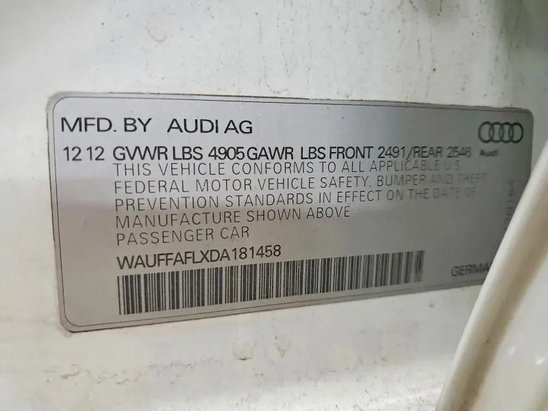 2013 AUDI A4 PREMIUM PLUS  