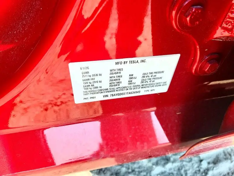 2026 TESLA MODEL Y   