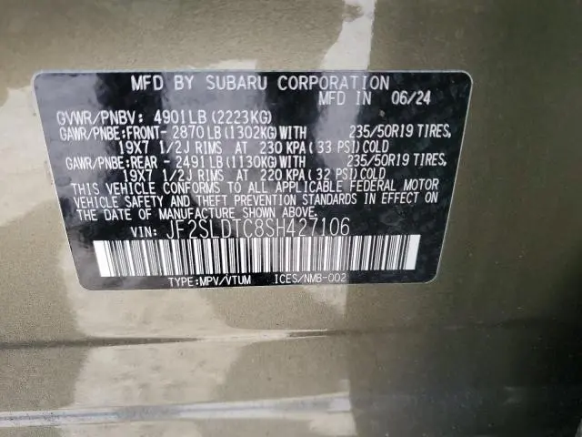 2025 SUBARU FORESTER TOURING  