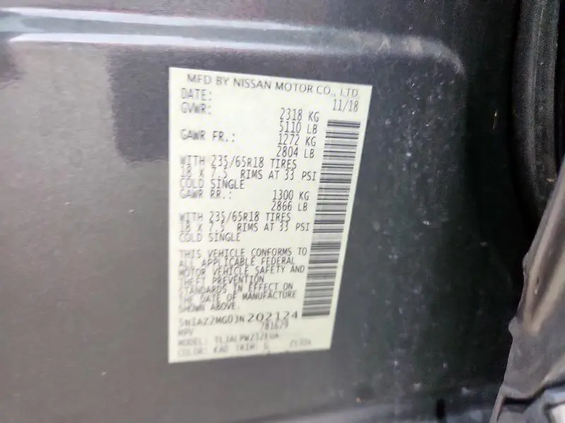 2018 NISSAN MURANO S