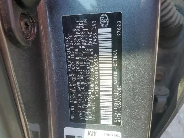 2011 TOYOTA CAMRY BASE