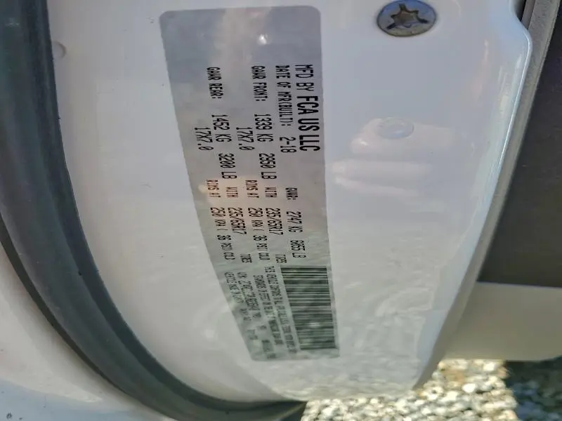 2018 CHRYSLER PACIFICA LX  