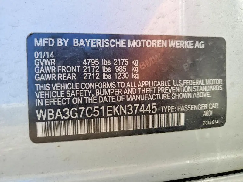 2014 BMW 328 XI  