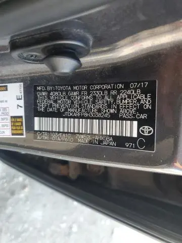 2017 TOYOTA PRIUS PRIME   
