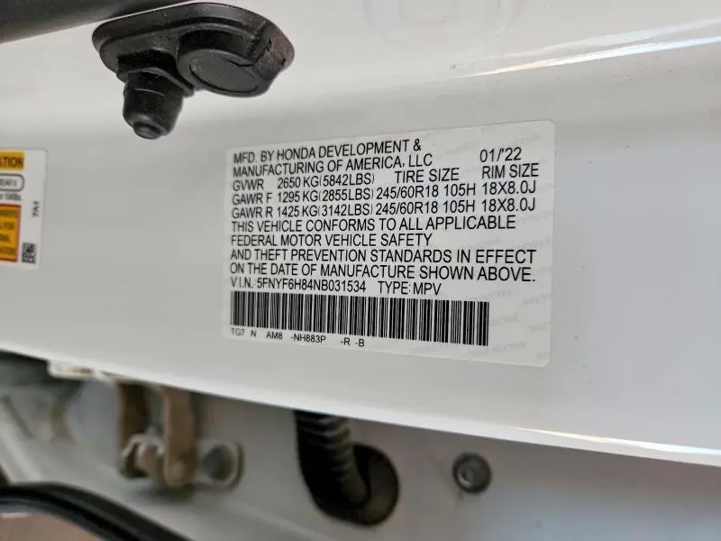 2022 HONDA PILOT TRAILSPORT  