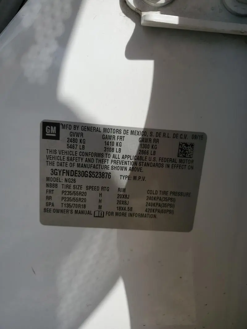 2016 CADILLAC SRX PREMIUM COLLECTION  