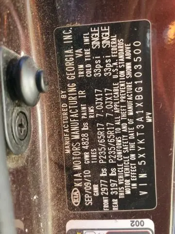 2011 KIA SORENTO BASE  