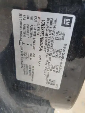 2013 CHEVROLET TAHOE K1500 LT  