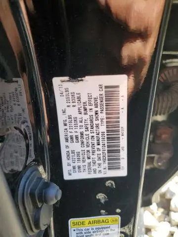 2013 HONDA ACCORD EXL  