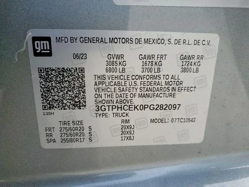 2023 GMC SIERRA C1500 ELEVATION  