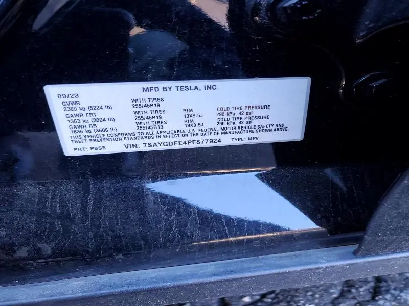 2023 TESLA MODEL Y   